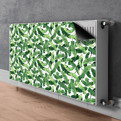 Magnetic radiator cover Tropical leaves