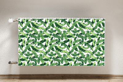 Magnetic radiator cover Tropical leaves