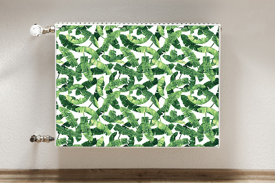 Magnetic radiator cover Tropical leaves