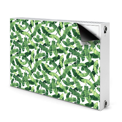 Magnetic radiator cover Tropical leaves