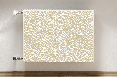 Radiator cover Beige tears boho