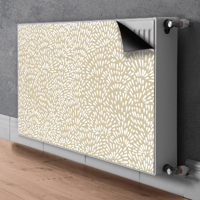 Radiator cover Beige tears boho