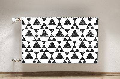 Radiator cover Black and white triangles