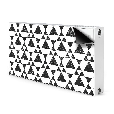 Radiator cover Black and white triangles