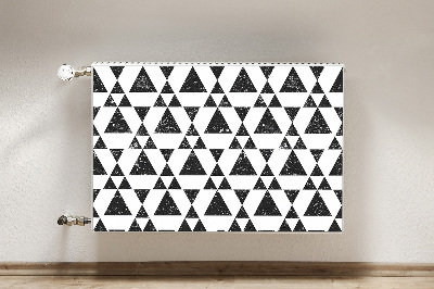 Radiator cover Black and white triangles