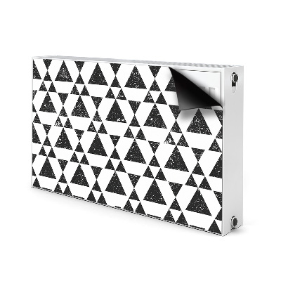 Radiator cover Black and white triangles