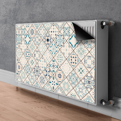 Decorative radiator cover Tile composition