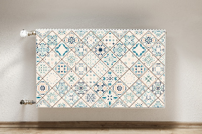 Decorative radiator cover Tile composition