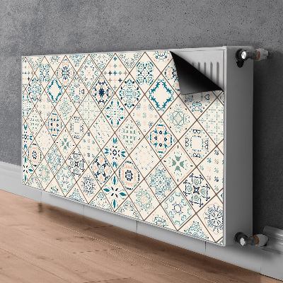 Decorative radiator cover Tile composition