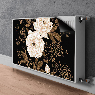 Magnetic radiator mat Retrostyle roses