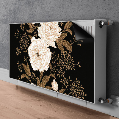 Magnetic radiator mat Retrostyle roses