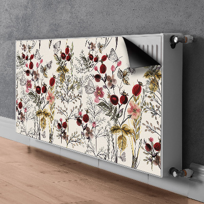 Decorative radiator mat Field flowers