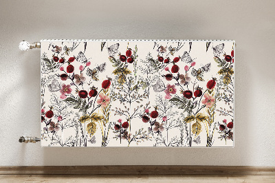 Decorative radiator mat Field flowers