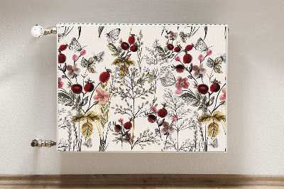 Decorative radiator mat Field flowers