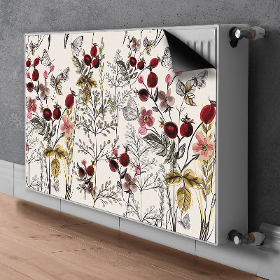 Decorative radiator mat Field flowers