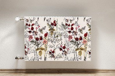 Decorative radiator mat Field flowers