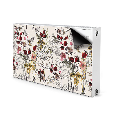 Decorative radiator mat Field flowers