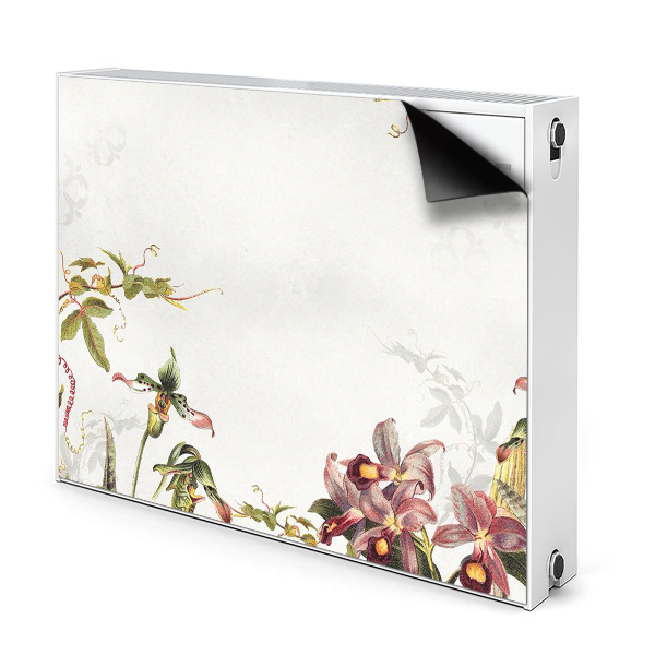 Magnetic radiator mat Exotic flora