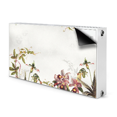 Magnetic radiator mat Exotic flora