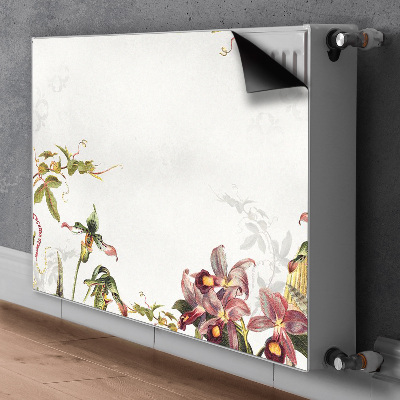 Magnetic radiator mat Exotic flora