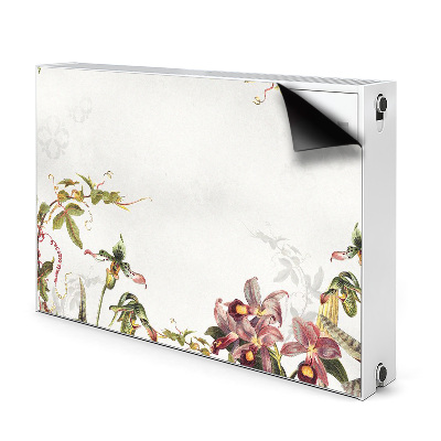 Magnetic radiator mat Exotic flora