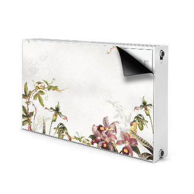 Magnetic radiator mat Exotic flora