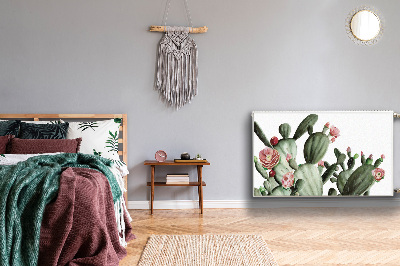 Decorative radiator cover Cacti