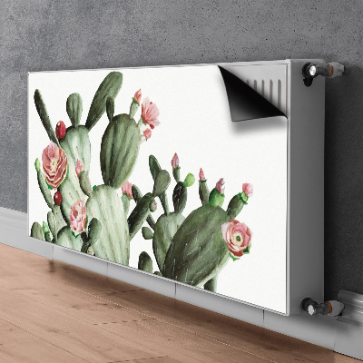 Decorative radiator cover Cacti