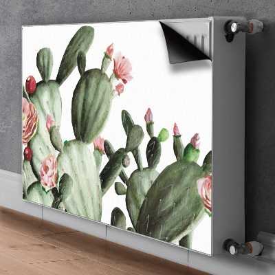 Decorative radiator cover Cacti