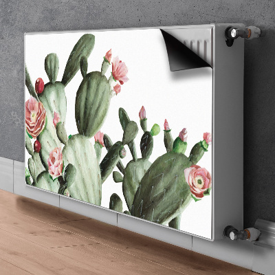 Decorative radiator cover Cacti