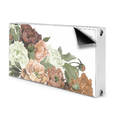 Magnetic radiator mat Vintage peonies