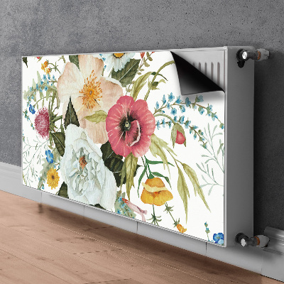 Decorative radiator mat Field bouquet