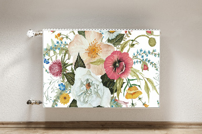 Decorative radiator mat Field bouquet