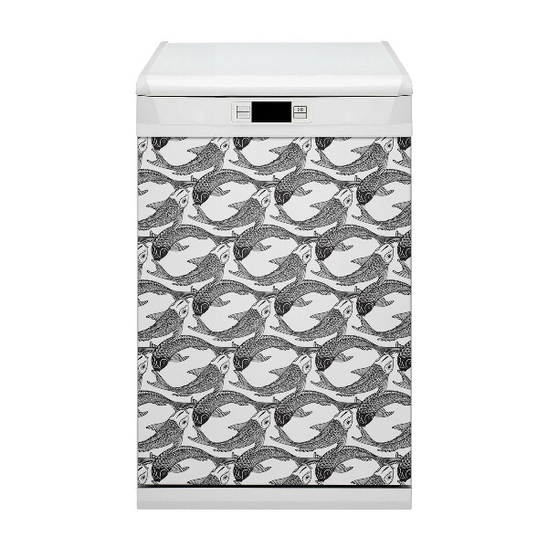 Dishwasher cover magnet Fish koi