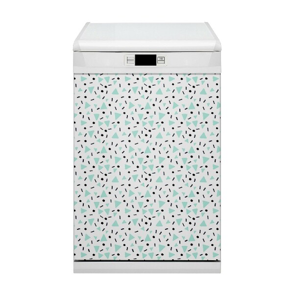 Magnetic dishwasher cover Retro pattern