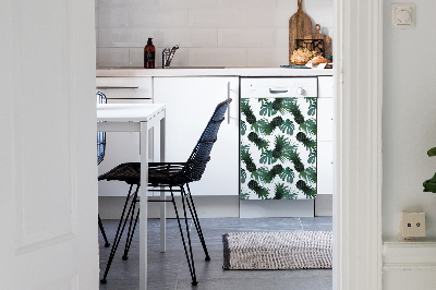 Magnetic dishwasher cover Green pineapples