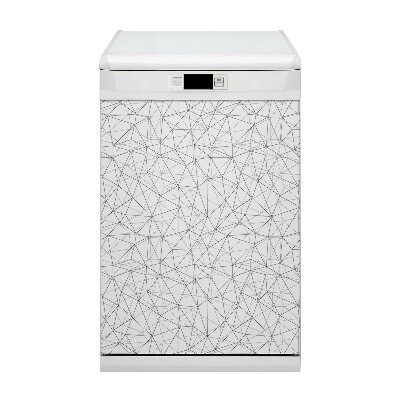 Magnetic dishwasher cover Geometric lines