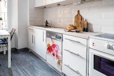 Dishwasher cover magnet Pastel flower