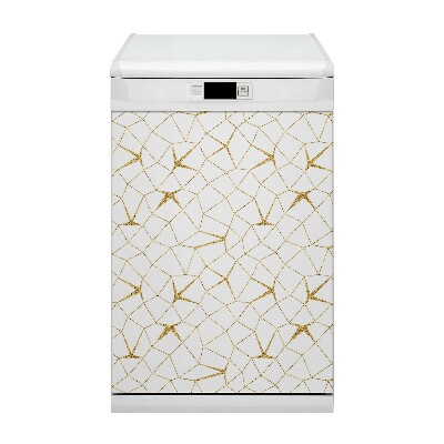 Dishwasher cover magnet Golden mosaic