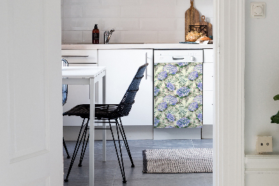 Dishwasher cover magnet Hydrangea