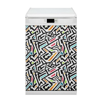 Magnetic dishwasher cover Graffiti