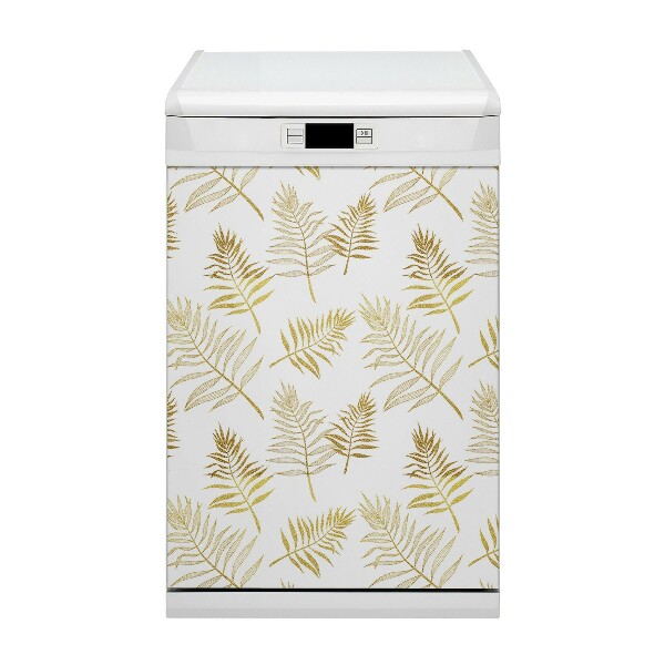 Magnetic dishwasher cover Palm leaves