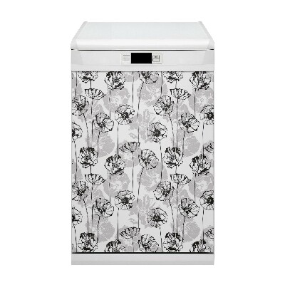 Dishwasher cover Glamor flowers