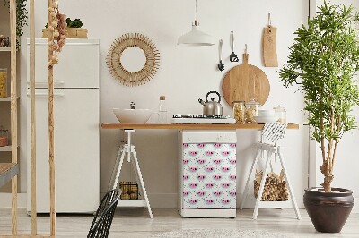 Dishwasher cover Watermelons and dots