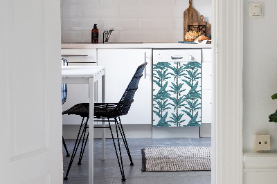 Magnetic dishwasher cover Palm branches