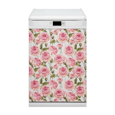 Dishwasher cover magnet Beautiful roses