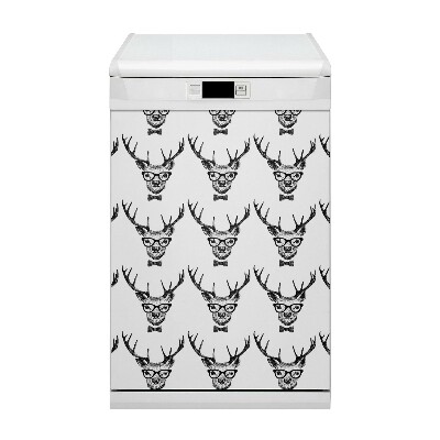 Dishwasher cover magnet Deer drawing