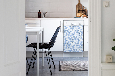 Magnetic dishwasher cover Branches with leaves