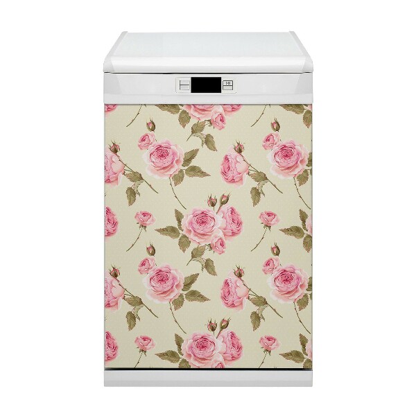 Dishwasher cover magnet English roses