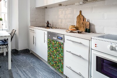 Magnetic dishwasher cover Flowering cacti